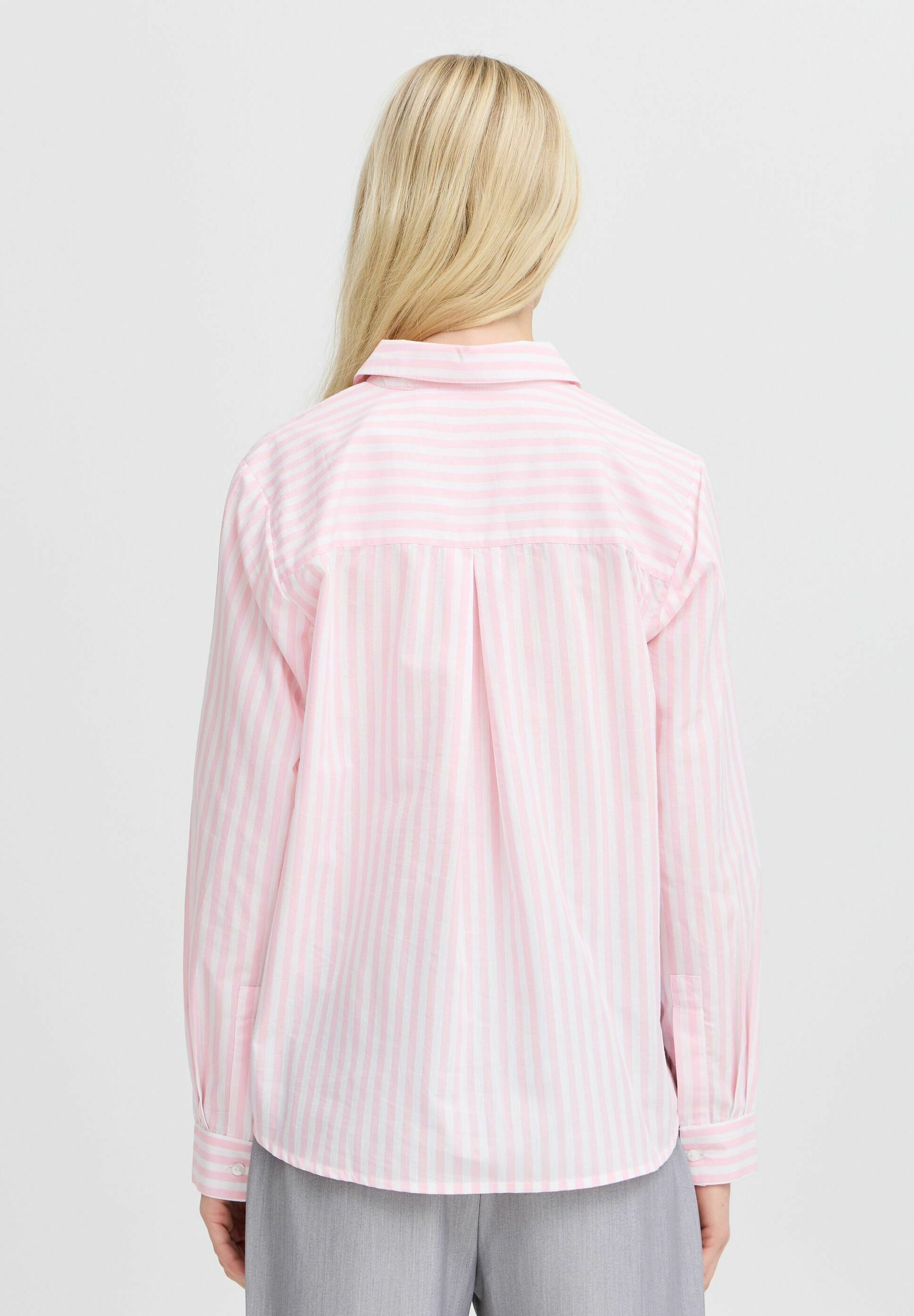 b.young HETILA - Blouse met knoopsluiting - mix van roze lepelaar