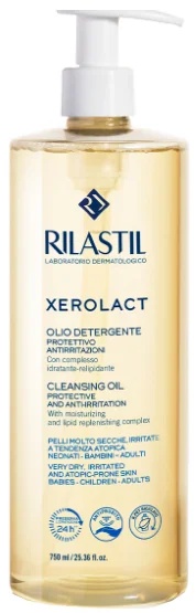 RILASTIL Rilastil Xerolact reinigingsolie 750 ml hydraterend en lipiden-effect