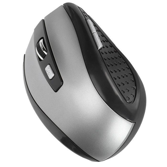 Ratón inalámbrico para portátil, ratón inalámbrico para ordenador, ratón inalámbrico para ordenador (gris)