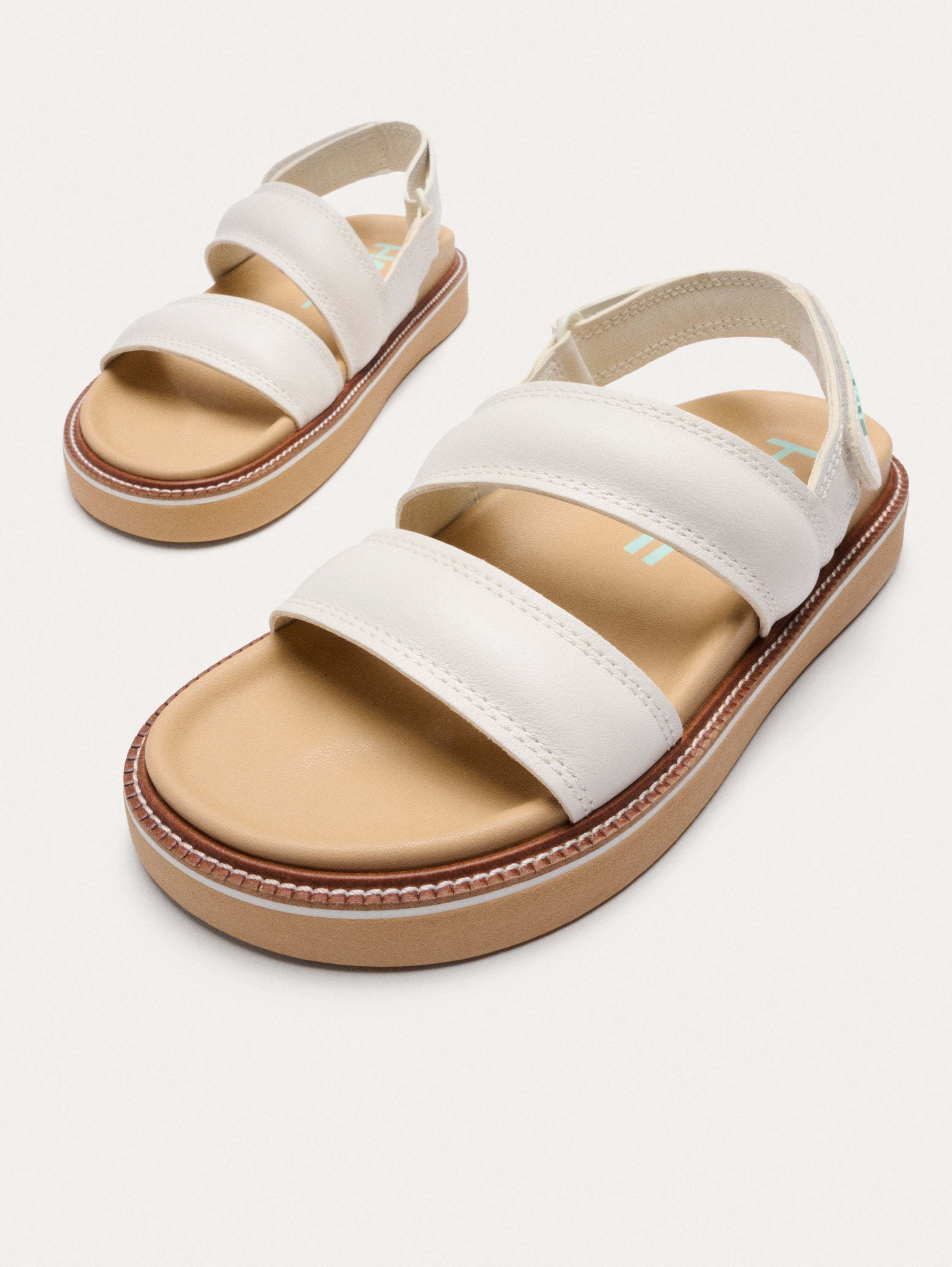 SANDALIA PIEL ROAD OFF WHITE