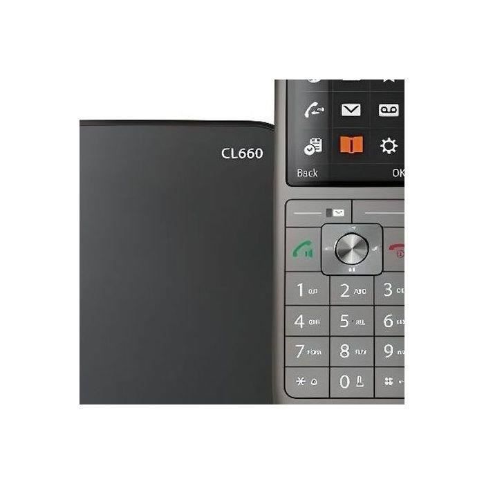 Teléfono con cable GIGASET CL 660 - Pantalla a color retroiluminada - Agenda para 400 contactos - Acabado premium