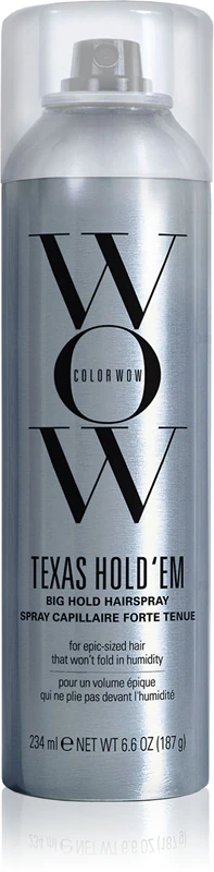 Lak na vlasy Color WOW Texas Hold 'em so silnou fixáciou a UV filtrom
