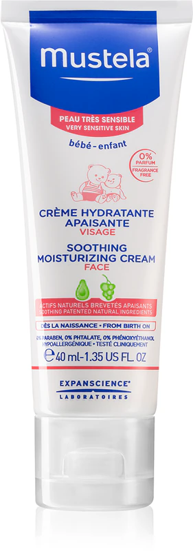 Mustela Bébé hydraterende en verzachtende crème voor baby's vanaf de geboorte