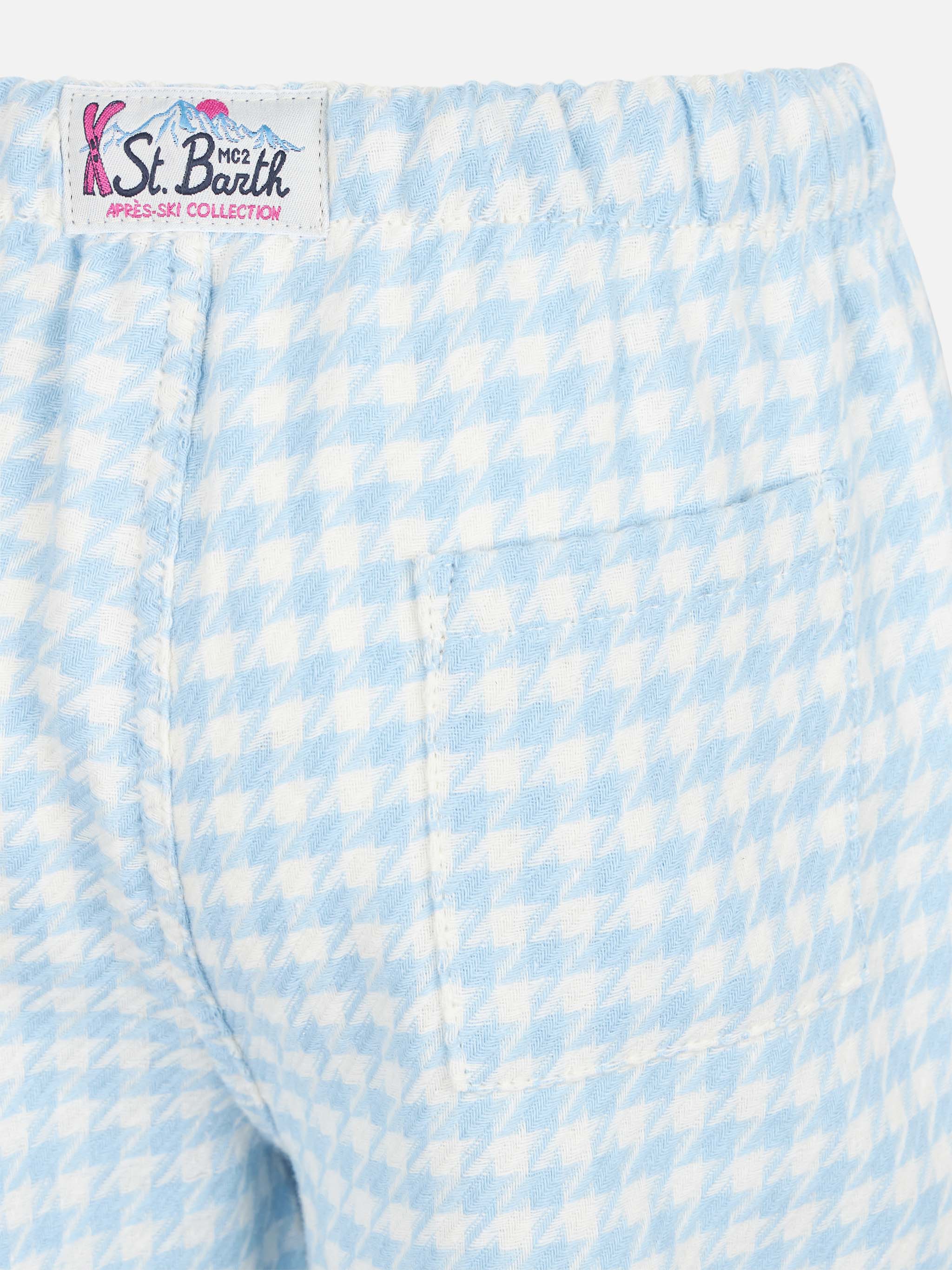 Pantalones de pijama para niños con estampado de pata de pollo