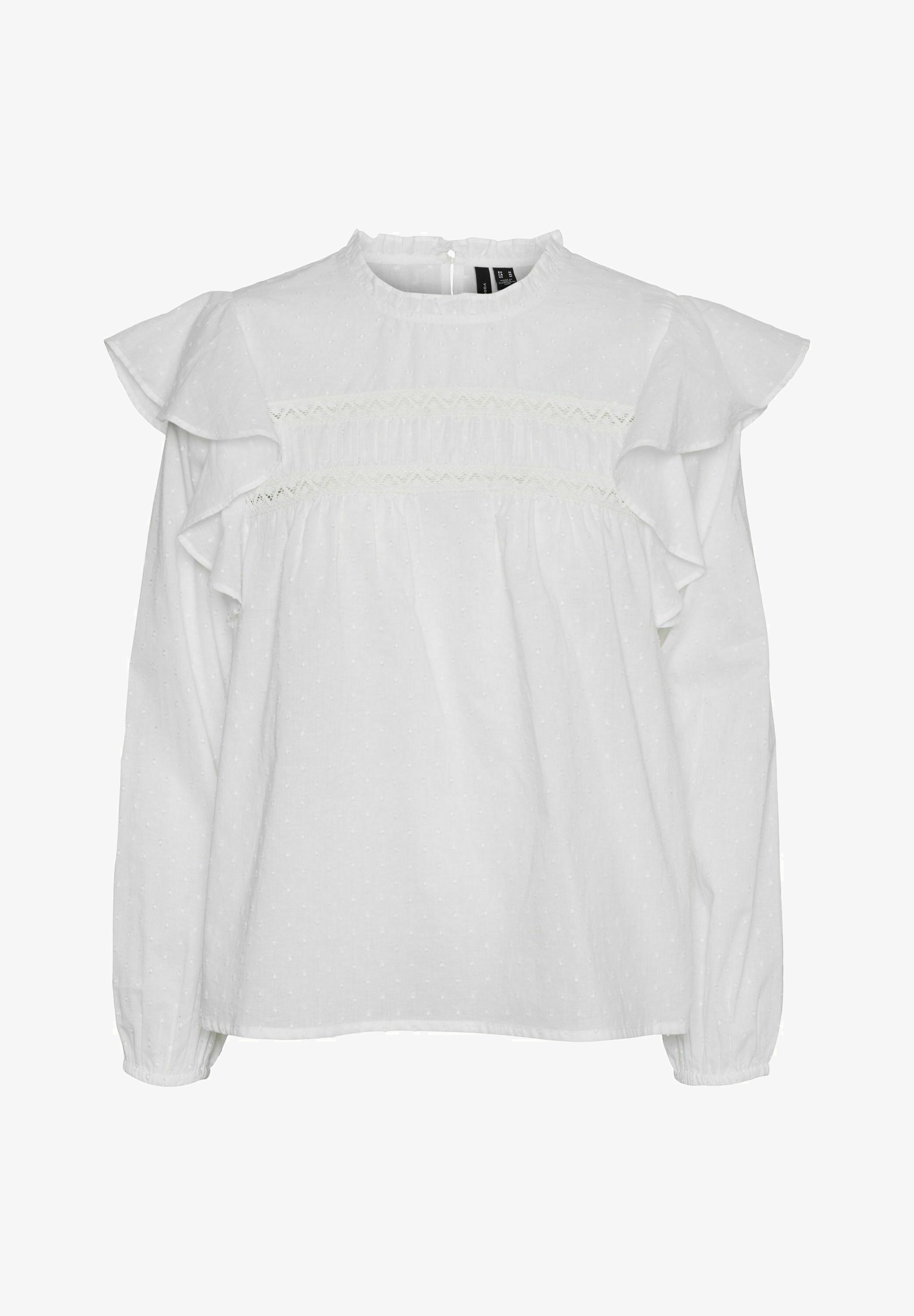 Vero Moda VMTRINE - Bluzka - śnieżnobiała