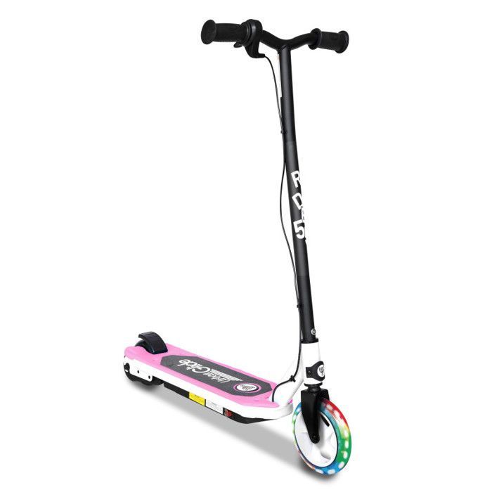 Lasten sähköpotkulauta 55 Flash Pink – 30W, 10 km/h, 40 minuutin akunkesto, 3-8 vuotta