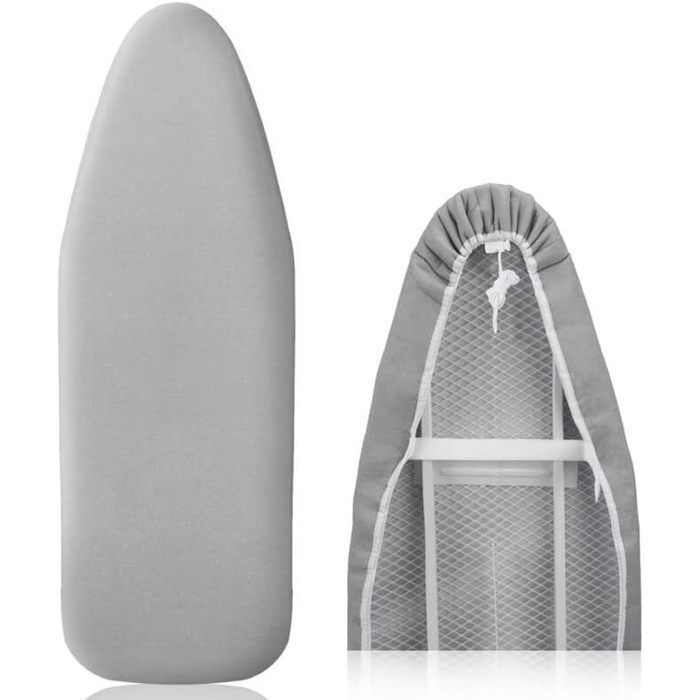 Funda para tabla de planchar - EINNENFFER - 41 cm x 120 cm - Algodón - Revestimiento plateado - Planchado rápido