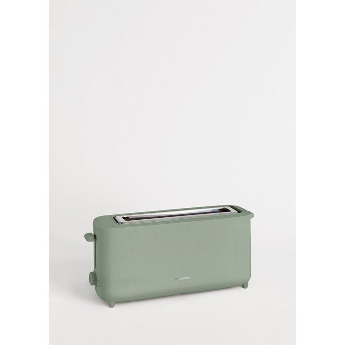 Torradeira - Create - 750W - 6 níveis de tostagem - Verde sálvia - Segurança