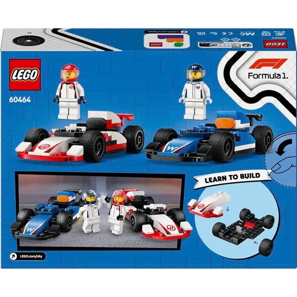 LEGO City 60464 F1 Williams trkaći i Haas F1 trkaći automobili