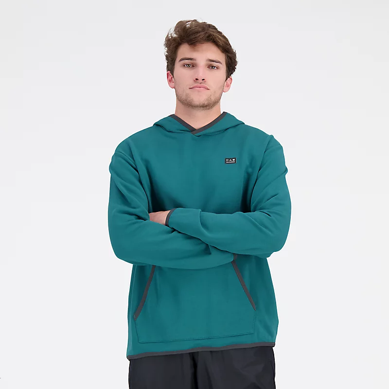 AT Herren-Hoodies aus French Terry – Vintage-Türkis