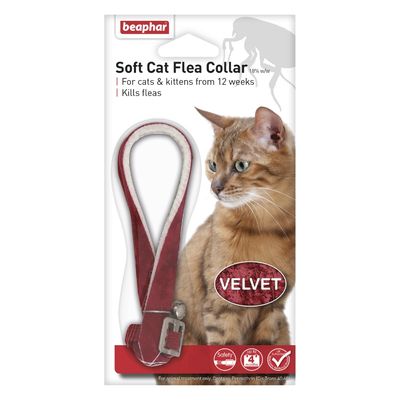 beaphar Weiches Katzenflohhalsband - Samt