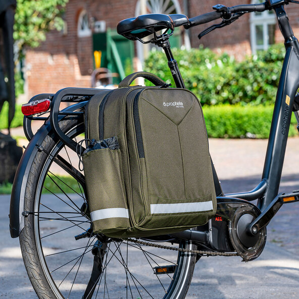 Borsa laterale termica per bicicletta, colore oliva