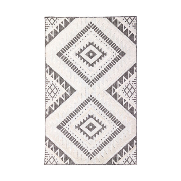 Covor oriental, gri-crem, 120 x 170 cm
