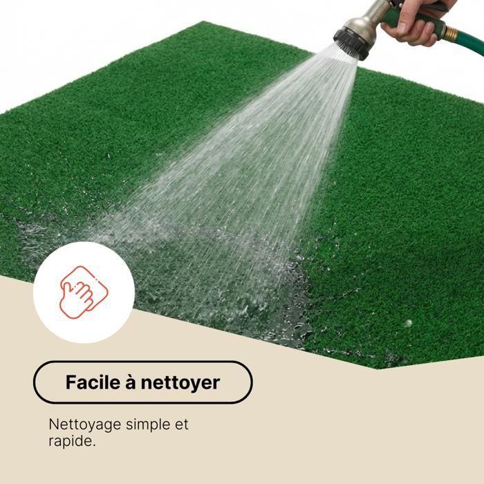 TAPISO Gazon Artificiel Synthétique Magic Forest Vert Pelouse Polypropylène Extérieur 200x300