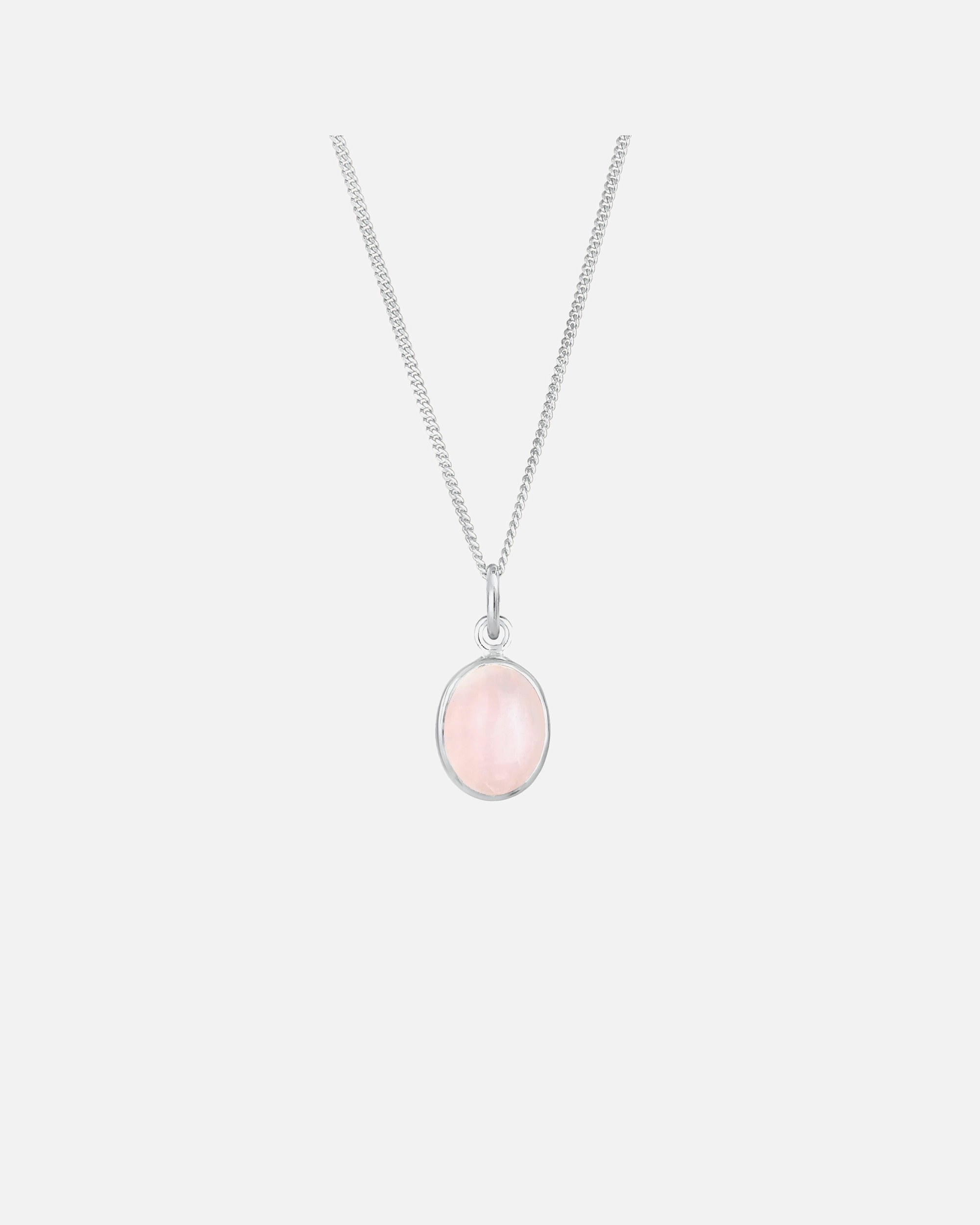 Elli Femmes Pendentif Solitaire Basique Élégant avec Quartz Rose en Argent Sterling 925