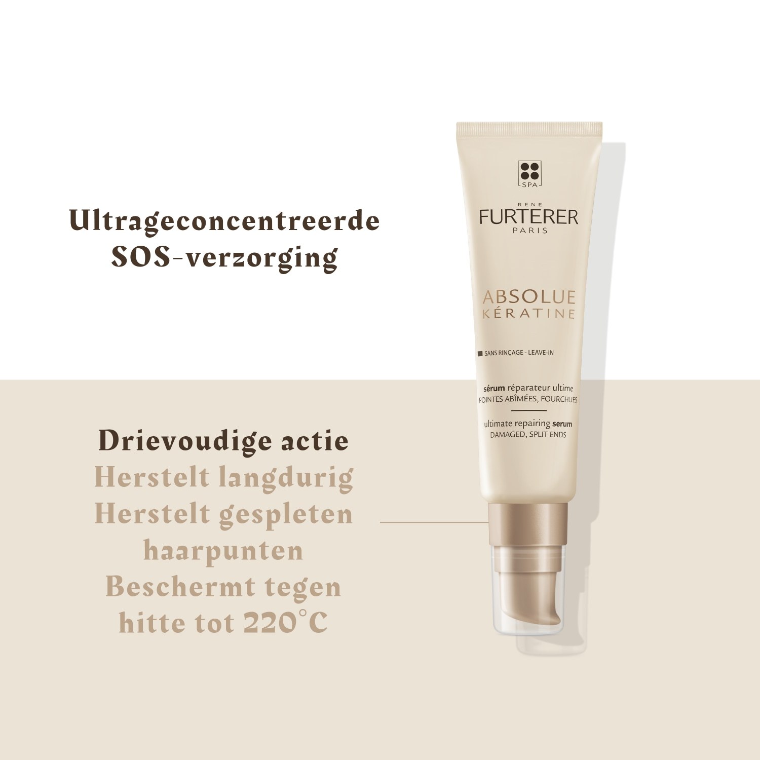 René Furterer Serum za lase Absolue Kératine Ultimate Repairing Serum - 30 ml