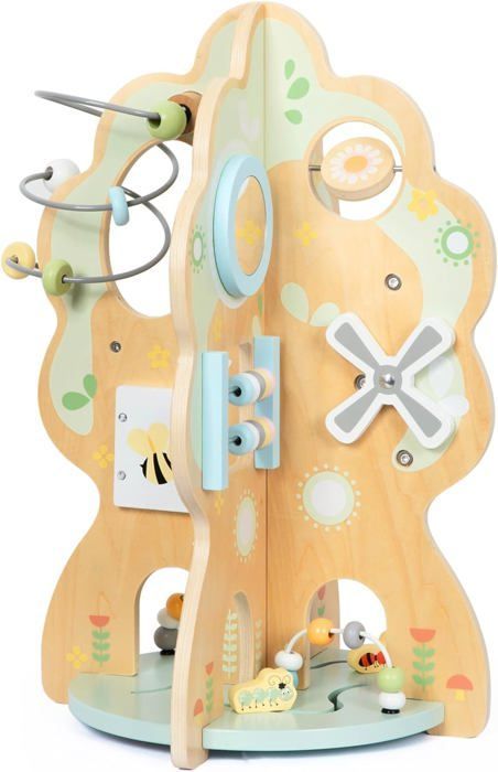 Jouet d'Activité Éducatif - Mamabrum - Forme d'arbre - 10 en 1 - Miroir - Engrenages - Horloge