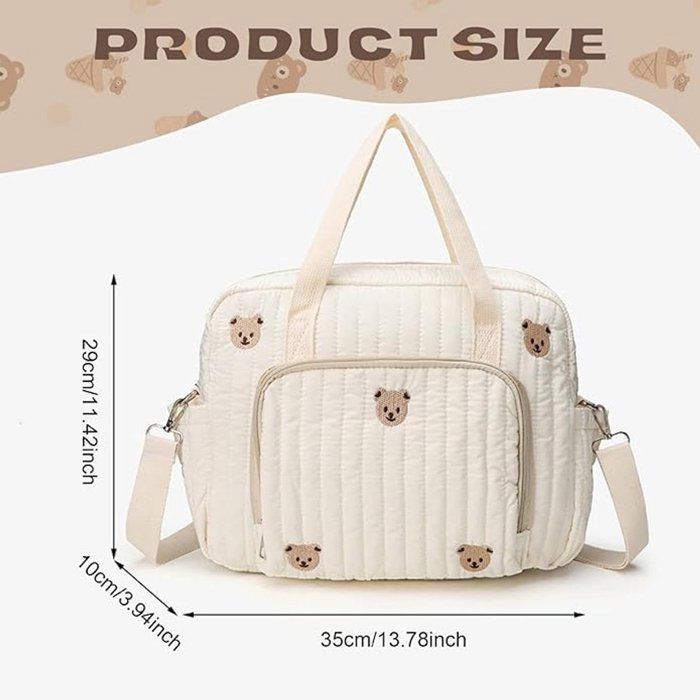 Mochila cambiador de gran capacidad - 35 x 10 x 28 cm - Bolso cambiador portátil y ligero - Con asa y correa para el hombro - Ideal para