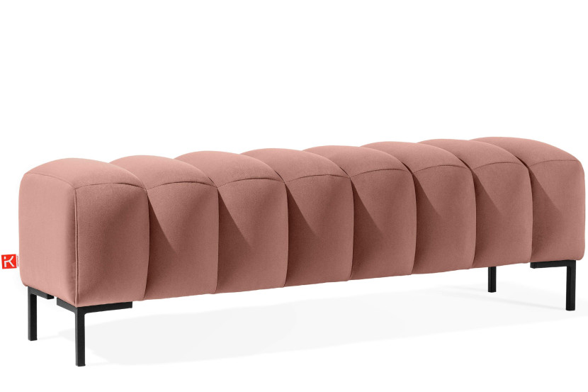 KONSIMO PECCO Szeroka elegancka pufa na korytarz, do sypialni 160 cm