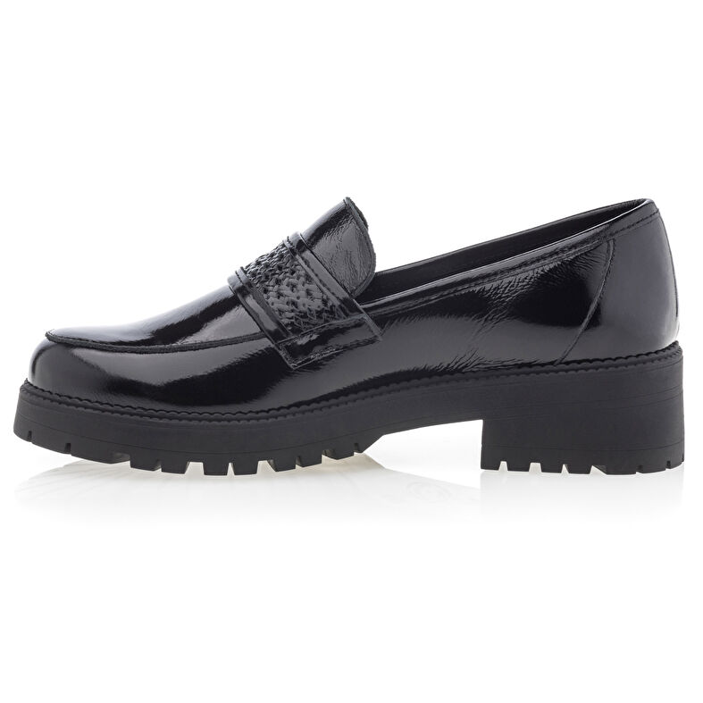 Svarta loafers/båtskor för kvinnor