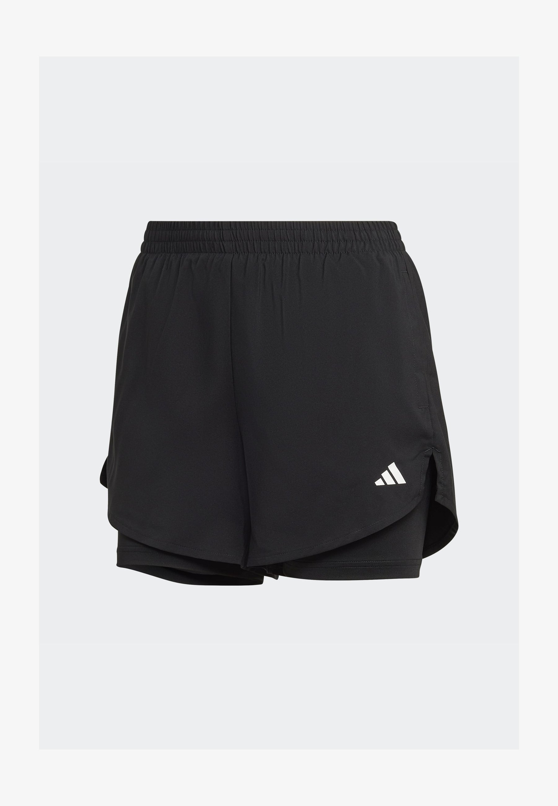 adidas Performance W MIN 2IN1 SHO - Spordipüksid - must/valge