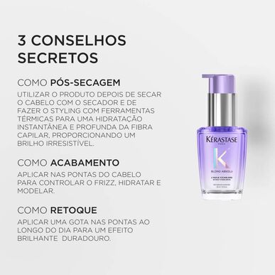 Kérastase Blond Absolu L'Huile Cicagloss syväkosteuttava öljy värjätyille hiuksille 30 ml