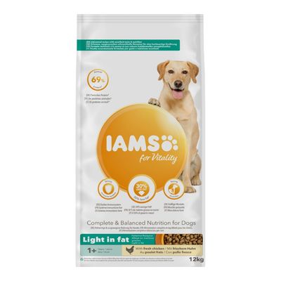 IAMS per Vitality Adult Dog Light in Fat - Pollo