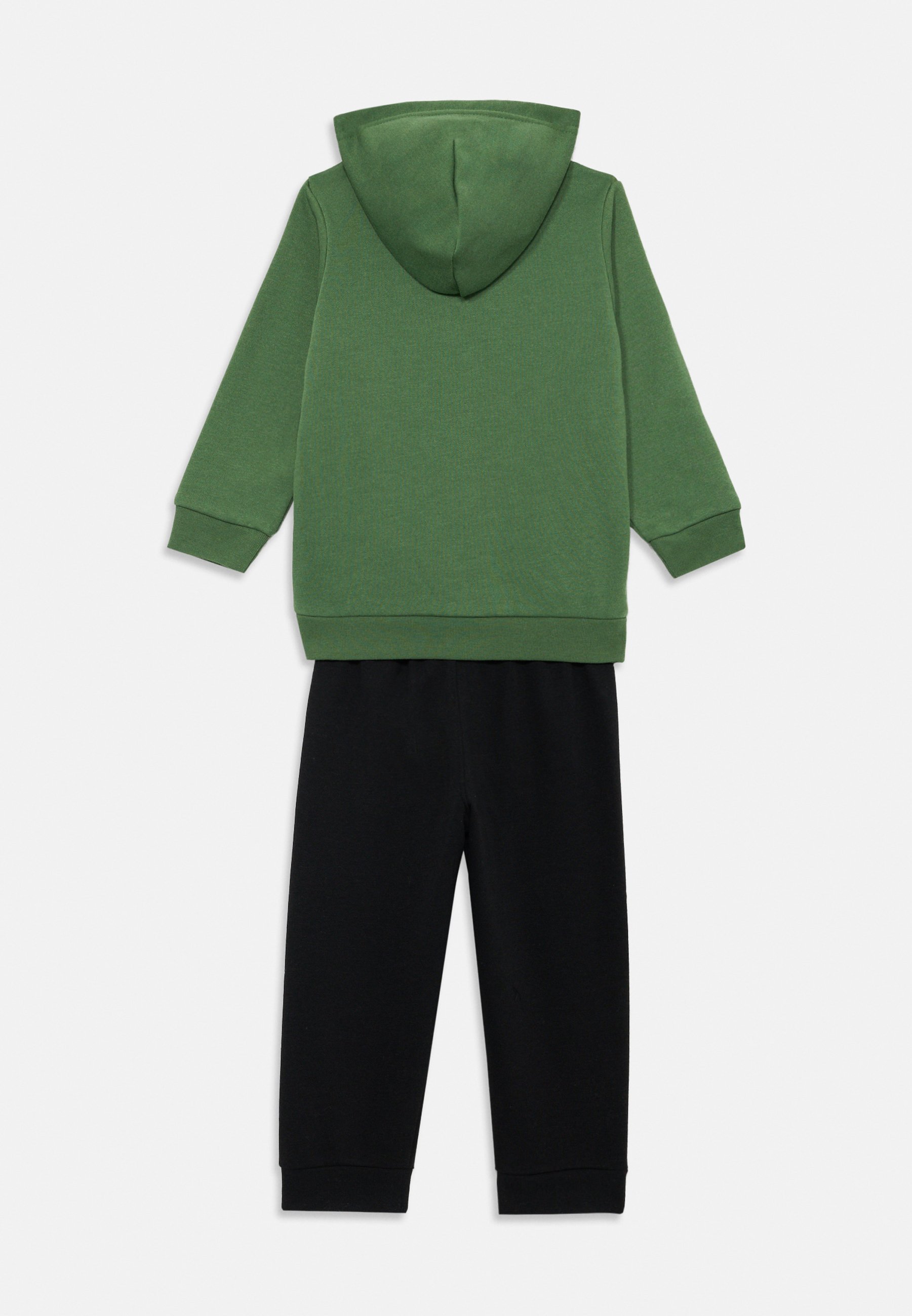 HOODED FULL ZIP SUIT UNISEX SET - Tepláková souprava - green/black