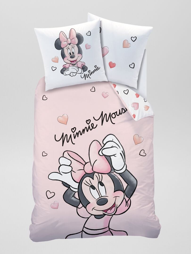 Komplet pościeli Myszka Minnie - rozmiar pojedynczy - RÓŻOWY