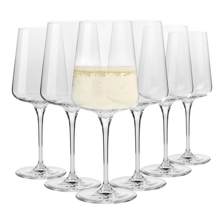 Bicchieri Krosno per vino bianco e spumante | Set da 6 | 400 ml