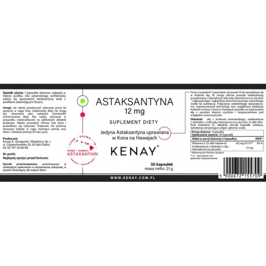 Astaxantina 12 mg