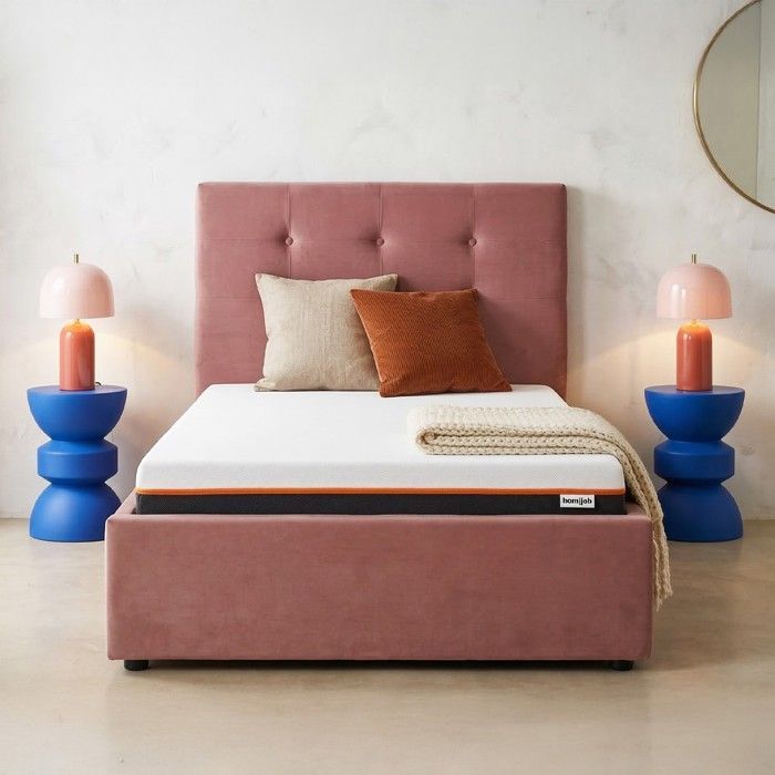 Colchão de 90x190 cm com camada superior de espuma viscoelástica, conforto duplo - 22 cm - Dual Comfort