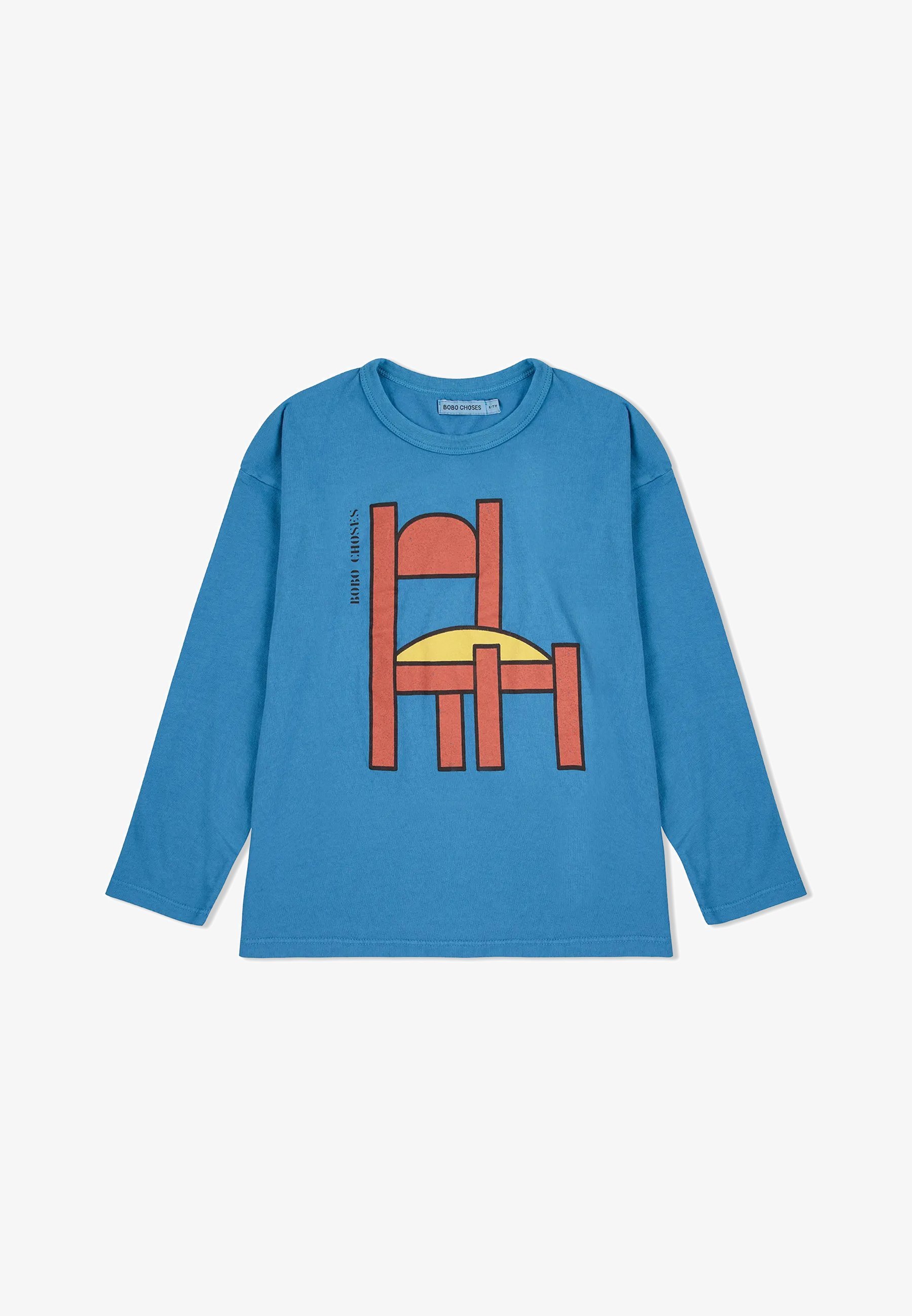 Bobo Choses KRZESŁO Z DŁUGIM RĘKAWEM UNISEX - Bluzka z długim rękawem - niebieska