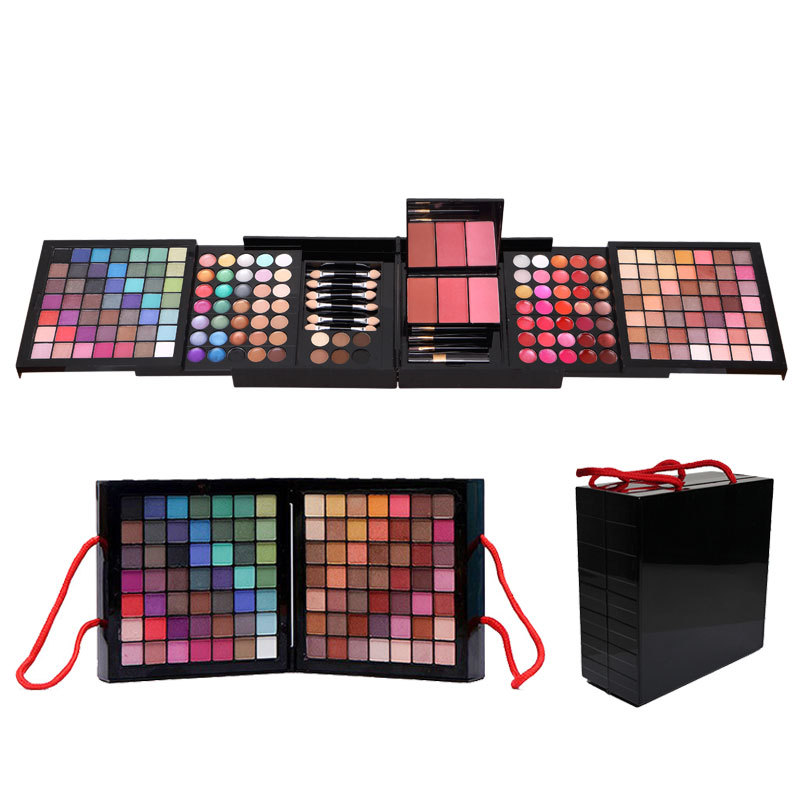 Palette de maquillage 177 couleurs : fards à paupières mats et nacrés, pinceau, rouge à lèvres, bronzer, blush, cosmétiques, coffret cadeau, palette contouring