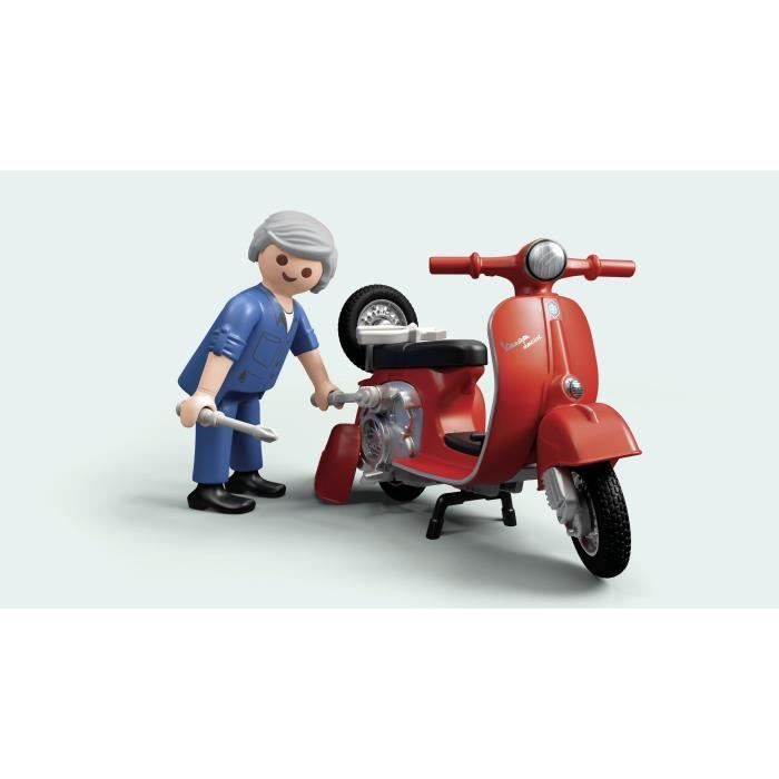 PLAYMOBIL 71620 Vespa Garage, Retro Stijl, Jaren 60, 88 Onderdelen, Volwassenen, Klassieke Auto's