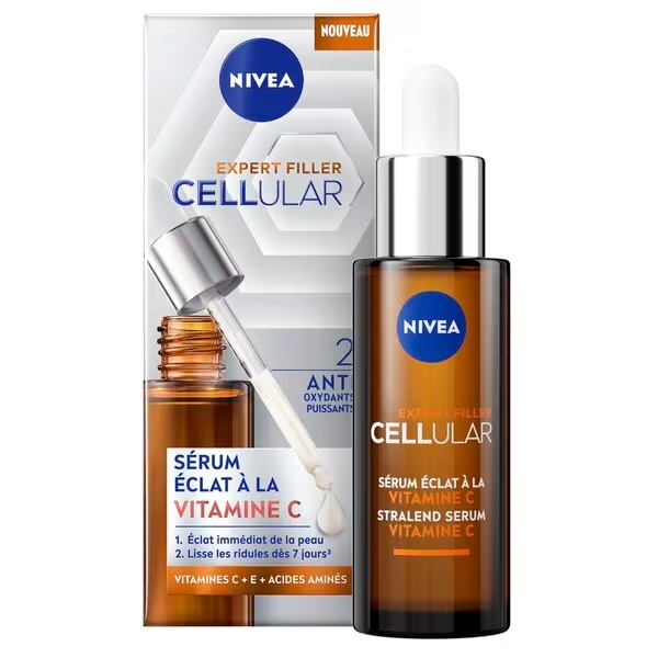 NIVEA Cellular Expert Filler Vitamine C mirdzumu atjaunojošs serums<br>30ml