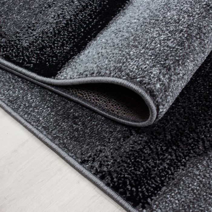Tappeto da soggiorno CARPETTEX - Moderno - Nero 160 x 230 cm - Sintetico - Design moderno