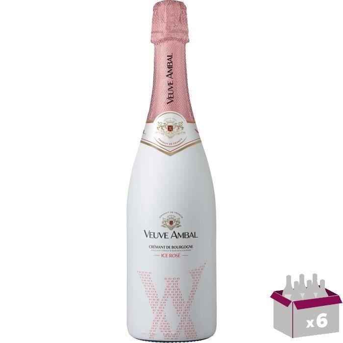 Veuve Ambal Ice Demi-sec - Crémant de Bourgogne Rosé x6