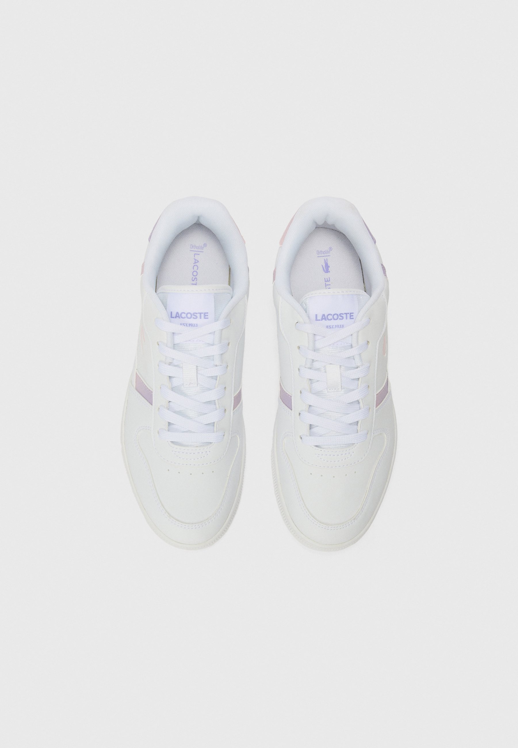 Lacoste T CLIP UNISEX - Sneakers - wit/lila