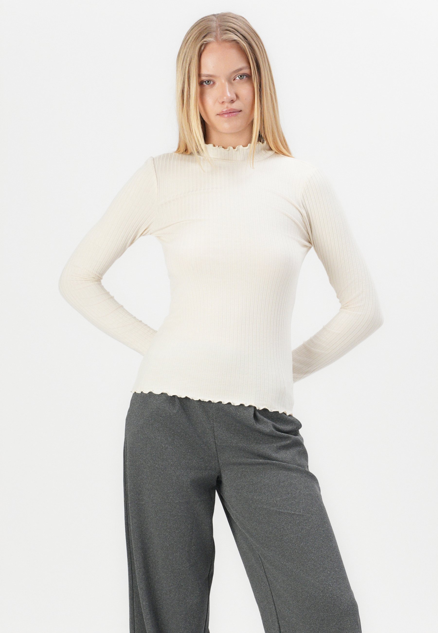 JDY JDYGEGGO LIFE NEW LONG NOOS - Broek - middengrijs