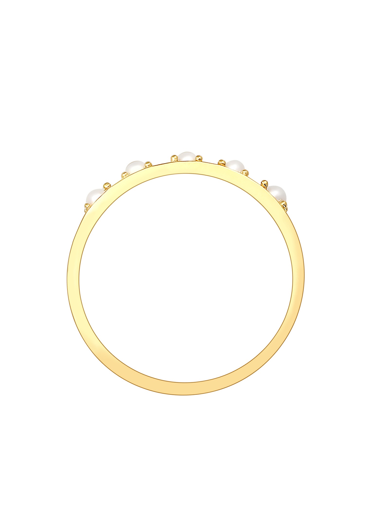 Elli Femme Élegante et Simple avec des perles synthétiques en Argent Sterling 925
