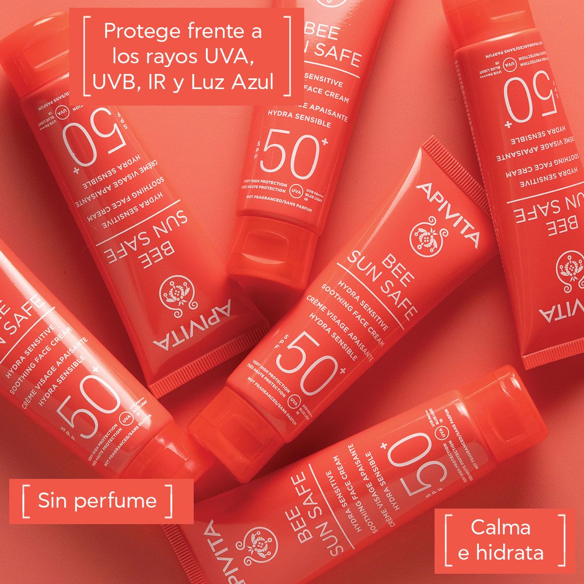 Bee Sun Safe Hydra Sensitive upokojujúci krém na tvár SPF50 Ochrana pred slnkom z lekárne