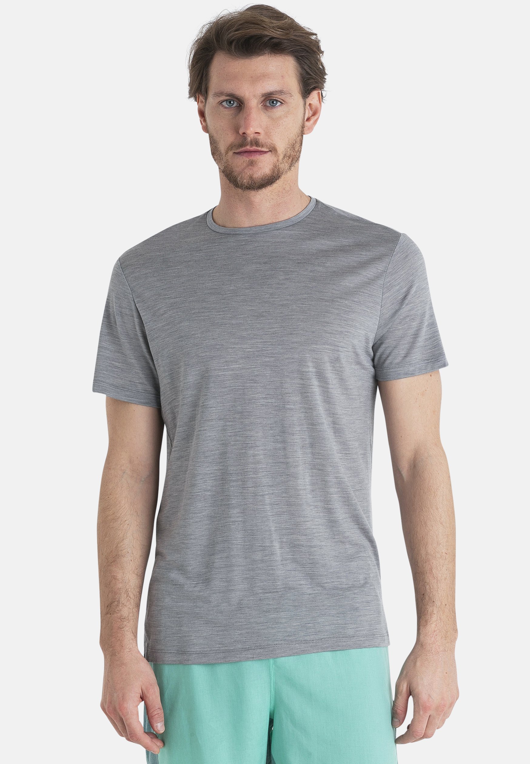 Icebreaker MER 125 COOL-LITE SPHERE III SS - Basic T-shirt - Middengrijs