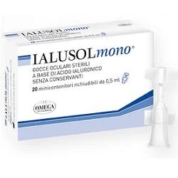 OMEGA PHARMA Ialusol Mono gouttes oculaires 20 flacons