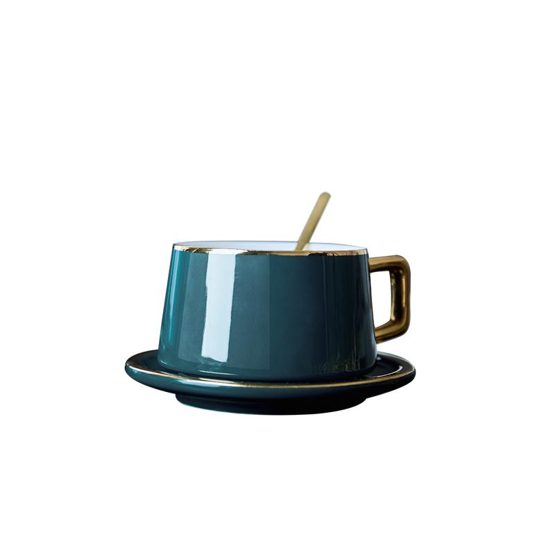 Luxuriöse japanische Kaffeetasse mit Untertasse aus bruchfestem Keramikporzellan, Chavenas De Cafe Küchenbedarf OO5BD
