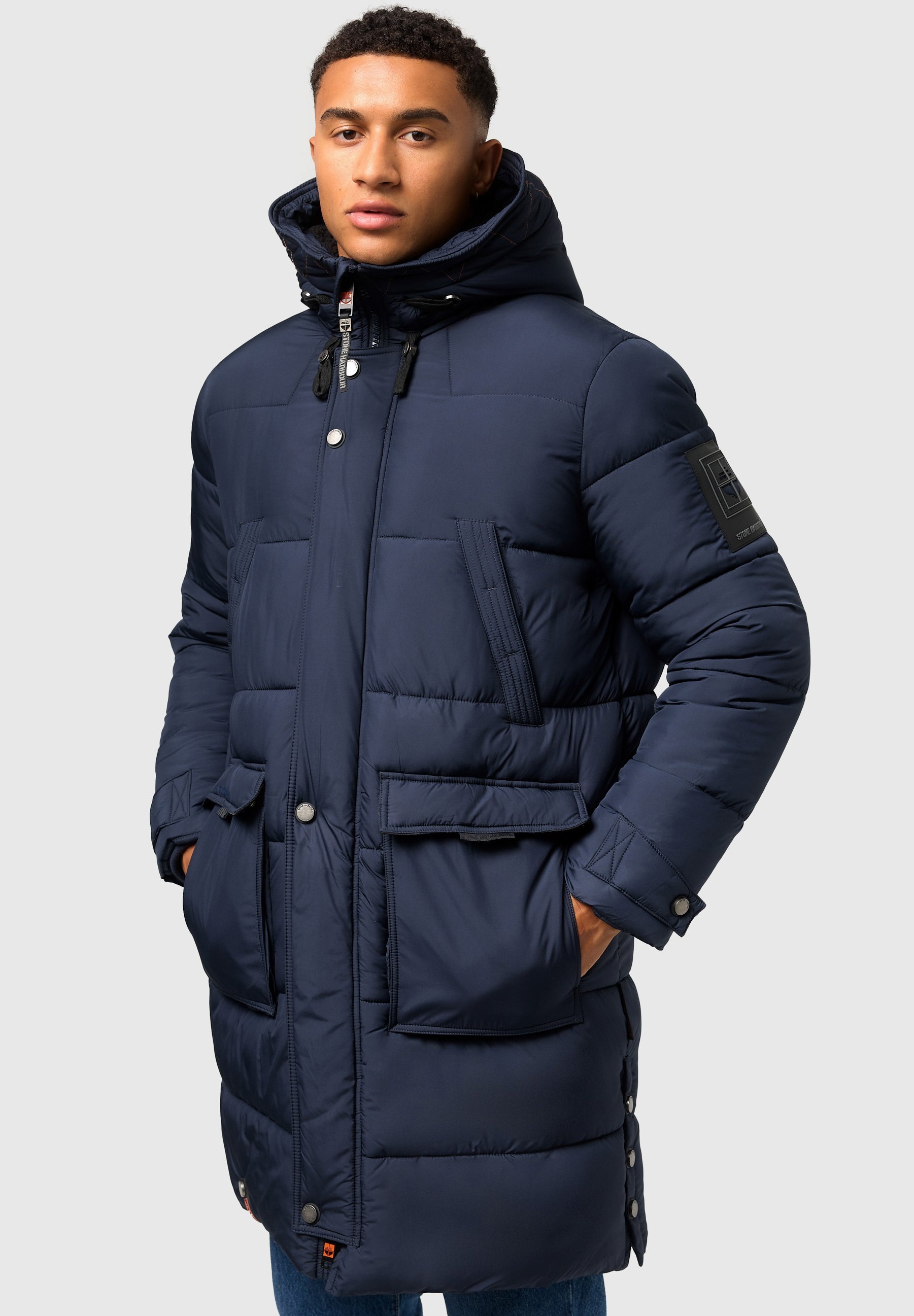 STONE HARBOUR BEVIIS - Winterjas - donkerblauw