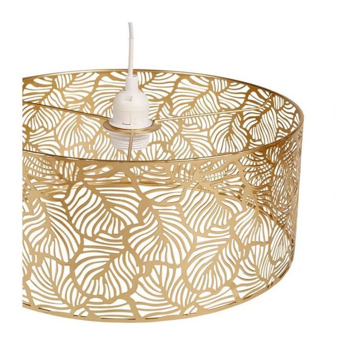 Calathea gouden opengewerkte metalen hanglamp Ostaria