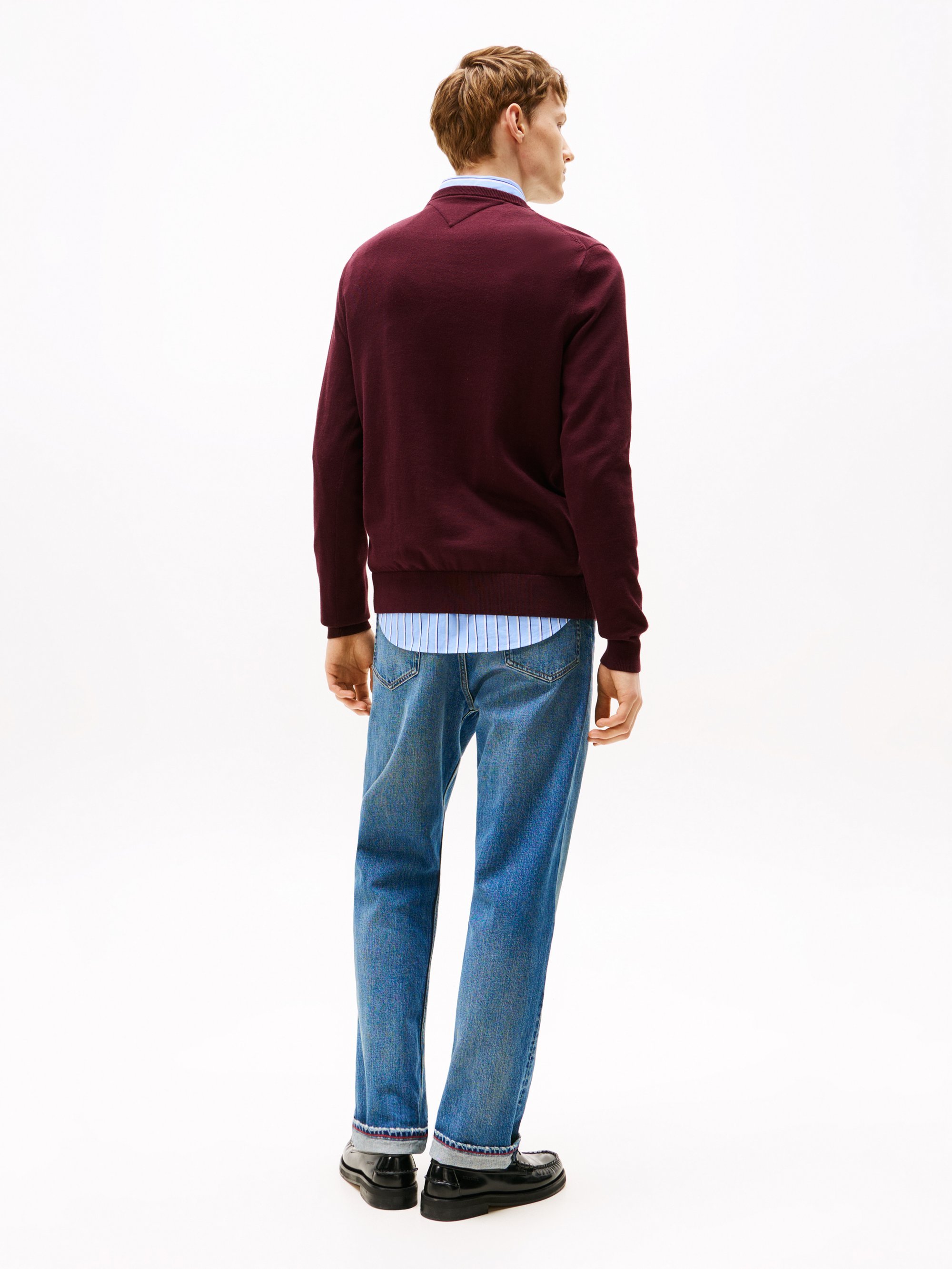Tommy Hilfiger ESSENTIAL CREW NECK - Maglione - bordeaux intenso