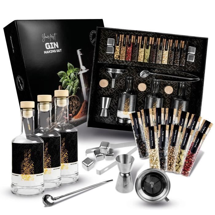 DIBYS DIY Gintillverkningskit med kryddor och bartillbehör - Present till pappa
