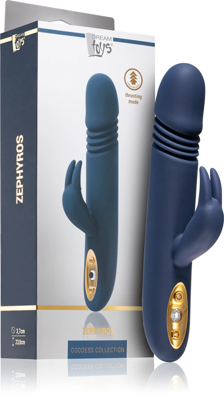 Vibrador Zephyros da Coleção Goddess da Dream Toys com Estimulador Clitoriano